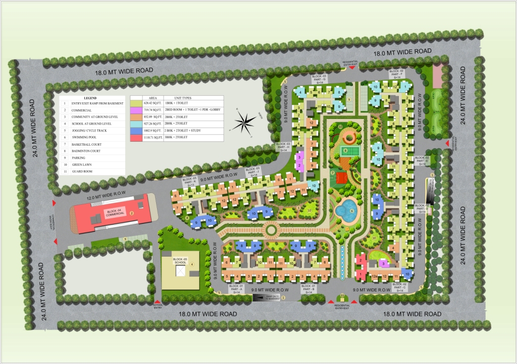 site layout map
